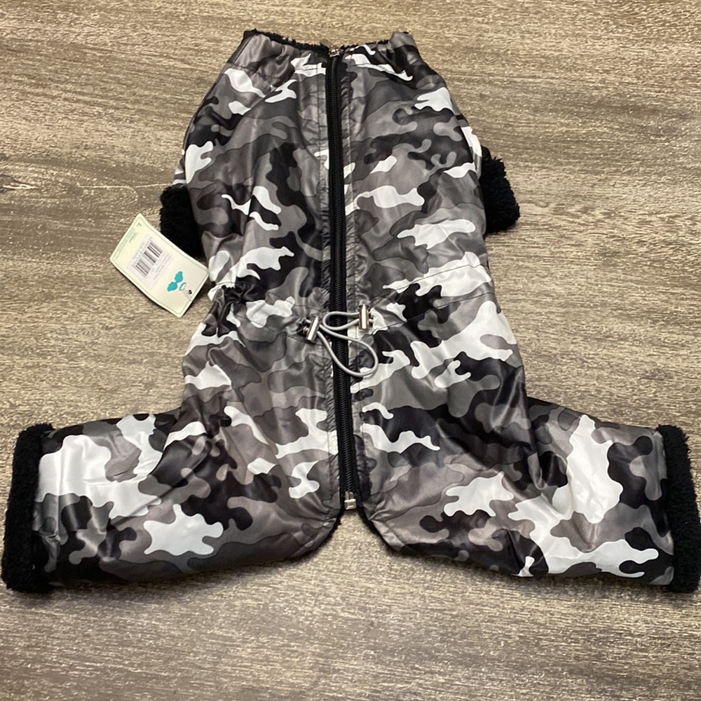Puppy Angel camouflage overalls